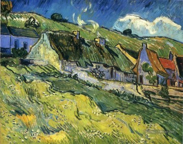 Un groupe de chalets Vincent van Gogh Peinture à l'huile